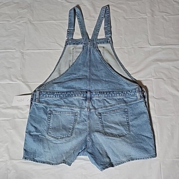 Isabel Maternity Size 14 Jean Shortall (shorts) Adjustable Back Waist Blue New - Picture 2 of 15